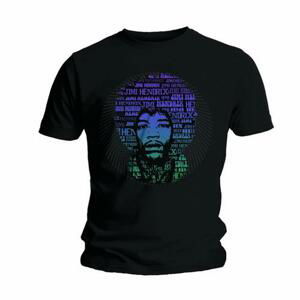 Jimi Hendrix tričko Afro Speech Čierna L