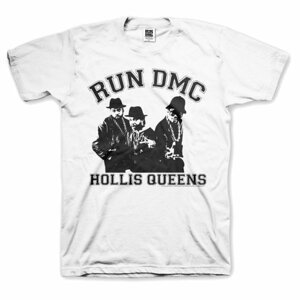 Run-DMC tričko Hollis Queen Pose Biela XXL