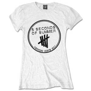 5 Seconds Of Summer tričko Derping Stamp Biela S