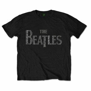 The Beatles tričko Drop T Songs Čierna S