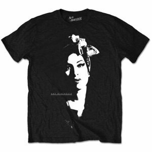 Amy Winehouse tričko Scarf Portrait Čierna XL