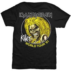 Iron Maiden tričko Killer World Tour 81 Čierna XL