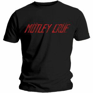 Motley Crue tričko Distressed Logo Čierna M