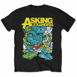 Asking Alexandria tričko Killer Robot Čierna XL