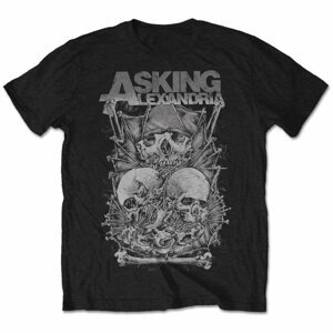 Asking Alexandria tričko Skull Stack Čierna M