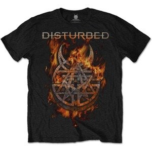 DISTURBED tričko Burning Belief Čierna XL