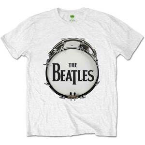 The Beatles tričko Original Drum Skin Biela S