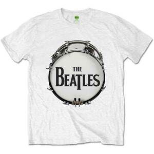 The Beatles tričko Original Drum Skin Biela L