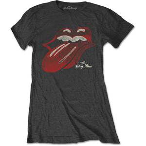 The Rolling Stones tričko Vintage Tongue Logo Šedá S