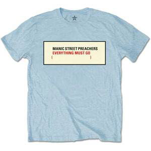Manic Street Preachers tričko Everything Must Go Modrá M