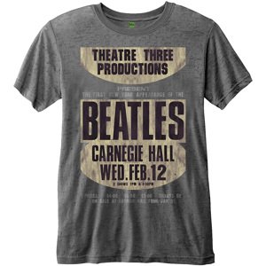 The Beatles tričko Carnegie Hall Šedá XXL