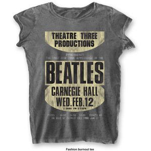 The Beatles tričko Carnegie Hall Šedá XS
