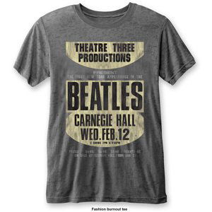 The Beatles tričko Carnegie Hall Šedá M