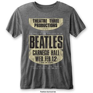 The Beatles tričko Carnegie Hall Šedá XL