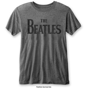 The Beatles tričko Drop T Logo Šedá S