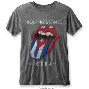 The Rolling Stones tričko Havana Cuba Šedá S