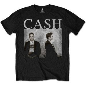 Johnny Cash tričko Mug Shot Čierna M