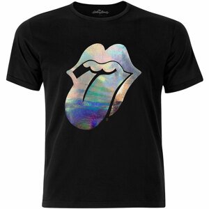 The Rolling Stones tričko Foil Tongue Čierna XXL