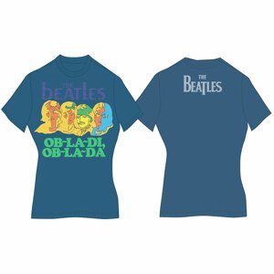 The Beatles tričko Ob-La-Di Modrá M
