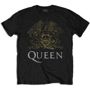 Queen tričko Crest Čierna XXL