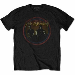Def Leppard tričko Vintage Circle Čierna S