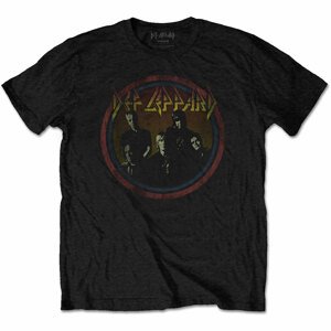 Def Leppard tričko Vintage Circle Čierna XL