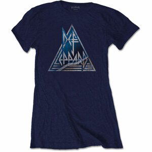 Def Leppard tričko Triangle Logo Modrá L