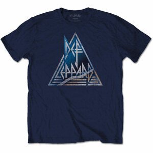 Def Leppard tričko Triangle Logo Modrá XL