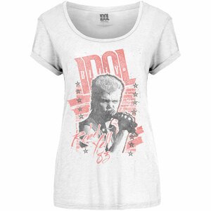 Billy Idol tričko Rebel Yell Biela S