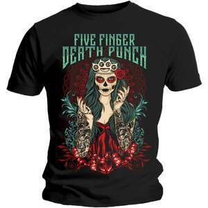 Five Finger Death Punch tričko Lady Muerta Čierna S