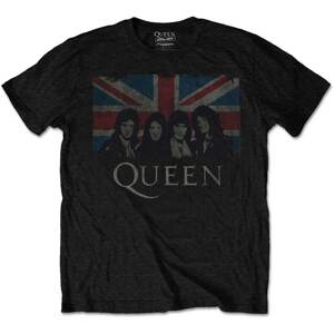 Queen tričko Queen tričko Vintage Union Jack čierne Čierna XL