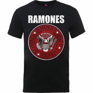 Ramones tričko Red Fill Seal Čierna XL