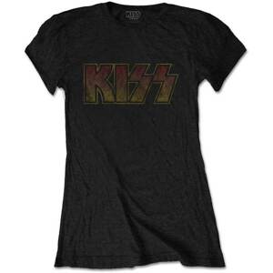 Kiss tričko Vintage Classic Logo Čierna M