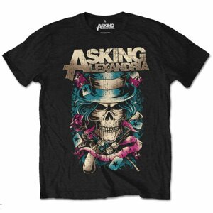 Asking Alexandria tričko Hat Skull Čierna S