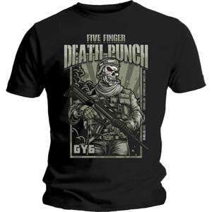 Five Finger Death Punch tričko War Soldier Čierna XXL