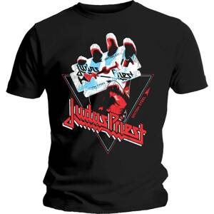 Judas Priest tričko British Steel Hand Triangle Čierna S