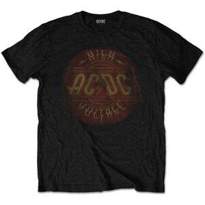 AC/DC tričko High Voltage Vintage Čierna S