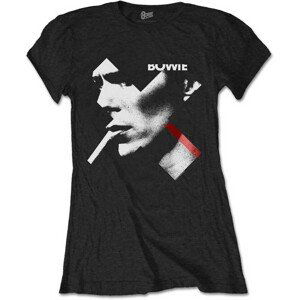 David Bowie tričko X Smoke Red Čierna XL