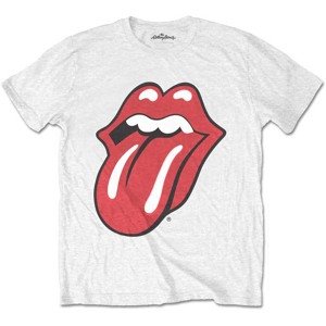 The Rolling Stones tričko Classic Tongue Biela M