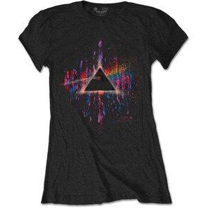 Pink Floyd tričko Dark Side of the Moon Pink Splatter Čierna XL