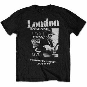 Bob Dylan tričko Scraps Čierna L
