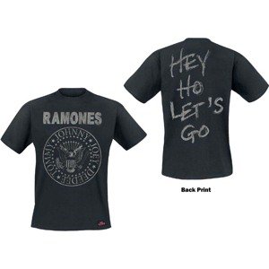 Ramones tričko Seal Hey Ho Čierna M