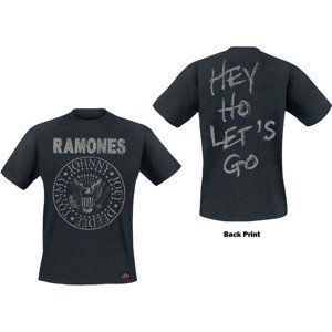 Ramones tričko Seal Hey Ho Čierna L