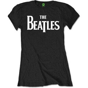 The Beatles tričko Drop T Logo Čierna S