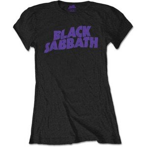 Black Sabbath tričko Wavy Logo Vintage Čierna S