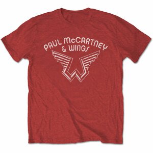 Paul McCartney tričko Wings Logo Červená XL