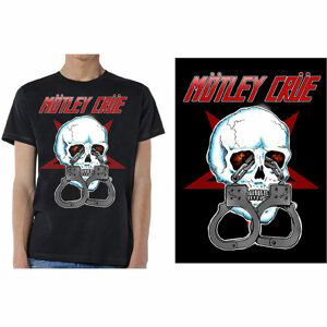 Motley Crue tričko Skull Cuffs 2 Čierna L