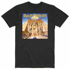 Iron Maiden tričko Powerslave Album Cover Box Čierna L