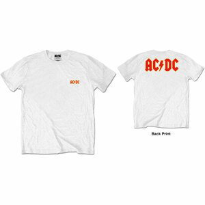 AC/DC tričko Logo Biela XXL