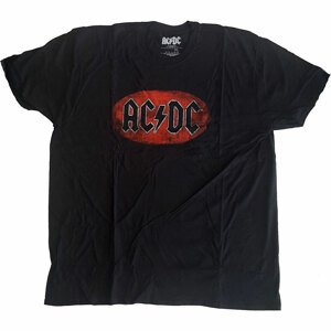 AC/DC tričko Oval Logo Vintage Čierna XL